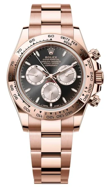 Rolex Rose Gold Daytona Black Dial 126505