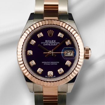 Rolex Lady Datejust 28mm 279171 Two-Tone Purple Diamond Dial